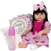 Boneca Tipo Reborn Baby Menina 52cm Morena Linda Enxoval Boneca Tipo Reborn Baby Menina 52cm Morena Linda Enxoval