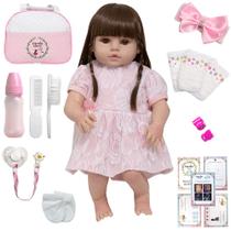 Boneca Tipo Reborn Menina Linda Baby Alive Diversos Itens