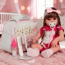 Boneca Tipo Reborn Princesa Com Corpo Siliconado + Bolsa