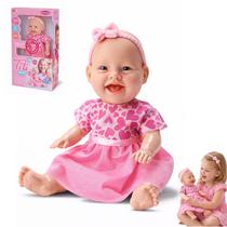 Boneca Titi Frases Menina Fofa Educativo Fala Brinquedo Rosa
