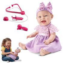 Boneca Titi Medica Menina Brinquedo Seringa Doutora Acessorio