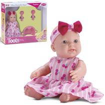 Boneca Toots Baby Papinha 3 Peças 15Cm Presente Menina Brincadeira Criança 0649