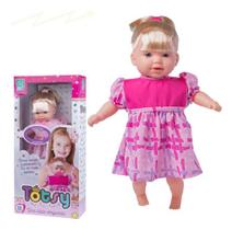 Boneca Totsy C/cabelo E Chupeta Fala 113 Frases 42cm Boneca Totsy C/cabelo E Chupeta Fala 113 Frases 42cm