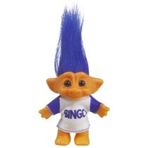 Boneca Troll vintage Yintlilocn Lucky Chromatic 19 cm azul
