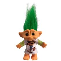 Boneca Troll Yintlilocn Vintage de 7,5 polegadas com cabelo verde em PVC Boneca Troll Yintlilocn Vintage de 7,5 polegadas com cabelo verde em PVC