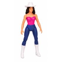 Boneca Vaqueira Articulada 25cm DB Play Estilosa e Colecionável -