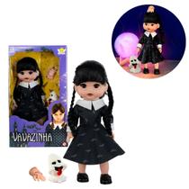 Boneca Vavazinha Com Mãozinha E Fantasminha (Inspiração Série Wandinha)