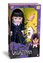 Boneca Vavazinha Vandinha Wandinha com Mãozinha e Fantasminha