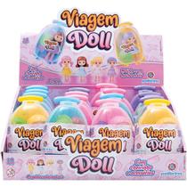 Boneca Viagem DOLL 9CM com Cheirinho e Acessórios Pacote com 16 Unidades