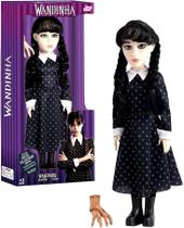 Boneca Vinil Menina Wandinha Vandinha Addams + Mãozinha Lançamento Netflix Original Série Tv Boneca Vinil Menina Wandinha Vandinha Addams + Mãozinha Lançamento Netflix Original Série Tv