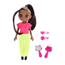 Boneca Violet Negra 30cm com Acessórios como Pente