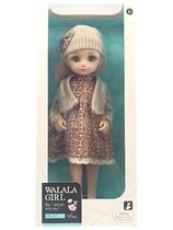Boneca Walala Girl 35cm com Roupas Estilosas Infantil Toys Import