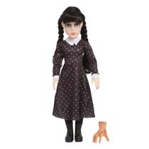 Boneca Wandinha Addams 45cm Com Mãozinha 1845 Baby Brink Boneca Wandinha Addams 45cm Com Mãozinha 1845 Baby Brink
