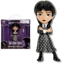 Boneca Wandinha Addams Vestido Wednesday Metal 2,5 Polegadas