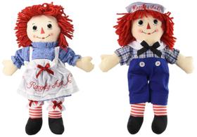 Bonecas Aurora Raggedy Ann e Andy - 40cm - Pacote com 2