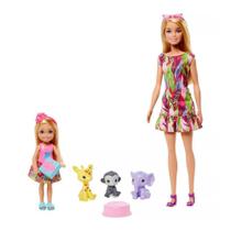 Bonecas Barbie e Chelsea com Pets - The Lost Birthday - Mattel