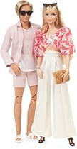 Bonecas Barbie estilo 2-Pack com Barbie e Ken Vestidos