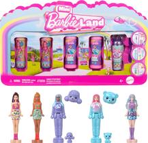 Bonecas Barbie Mini Barbie Land, pacote com 5, Pop Reveal, 1,5 polegadas