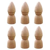 Bonecas de madeira ULTNICE Peg People 6 peças de artesanato sem pintura para crianças