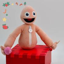 Bonecas de Natal de pelúcia Yeeps Hide and Seek, almofada macia rosa