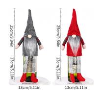 Bonecas de Natal Natal Ano Novo Diy Striped Faceless Toy Decorações de Papai Noel