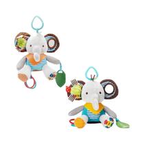 Bonecas de Pelúcia Kawaii Montessori para Bebê - Carrinhos de Animais com Pingente