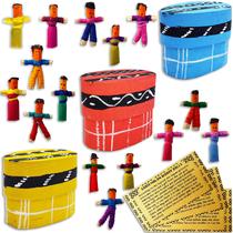 Bonecas de Preocupação 5ô2 Guatemala 3 Caixas 18 Mini Bonecas 2,5 cm