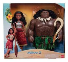 Bonecas Disney Moana 2 Conjunto De Viajante Moana E Maui