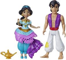 Bonecas Disney Princess Jasmine e Aladdin com clipes reais Fashion Bonecas Disney Princess Jasmine e Aladdin com clipes reais Fashion