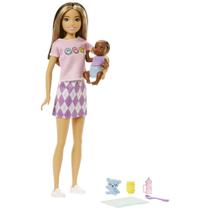Bonecas e Acessórios - Barbie Loira com Cabelo de Dois Tons