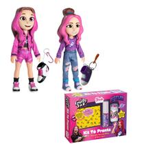 Bonecas Emilly Vick E Katlen Com Chaveiro + Maquiagem Tô Pronta Dos Rosa - Brink Model
