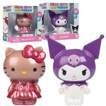 Bonecas fundidas sob pressão, pacote com 2 bonecos Hello Kitty e Kuromi, série 1 Bonecas fundidas sob pressão, pacote com 2 bonecos Hello Kitty e Kuromi, série 1