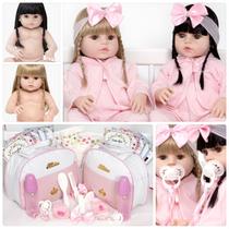 Bonecas Gêmeas Tipo Reborn Recém Nascidas Bolsa Maternidade Bonecas Gêmeas Tipo Reborn Recém Nascidas Bolsa Maternidade