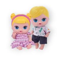 Bonecas gemeos babys collection mini - super toys