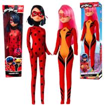 Bonecas Infantil Ladybug e Ladydragon Articuladas Original Desenho Meninas Feita Em Vinil Novabrink