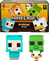 Bonecas Mattel Minecraft Flippin' Figs - Ovelha e Frango (Pacote com 2) Bonecas Mattel Minecraft Flippin' Figs - Ovelha e Frango (Pacote com 2)