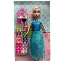 Bonecas Moana, Elsa Frozen, Maribel Encanto, Miraculos e Wandinha Princesas 22 cm C/ Musical - Click diversão