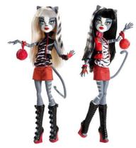 Bonecas Monster High Irmãs Gêmeas Werecat Meowlody e Purrsephone Bonecas Monster High Irmãs Gêmeas Werecat Meowlody e Purrsephone