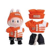 Bonecas Plush Labubu II De 17cm Com Conjunto De Roupa Mini Fashion, Vestido De Macacão Fofo,