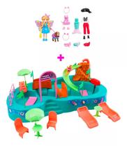 Bonecas Polly Pocket Original + Parque Acquatico Xplast