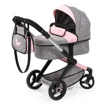 Bonecas Pram Bayer Design Xeo Butterfly cinza e rosa 52 cm 3+ Bonecas Pram Bayer Design Xeo Butterfly cinza e rosa 52 cm 3+