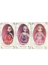 Bonecas Sweet Girl Fashion Happy Partner Kit com 3 Unidades Toys Import