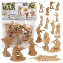 Bonecas Toy Soldiers BMC Korean War Winter Battle, 16 peças e 6 cm
