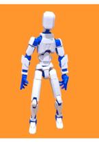 Boneco 100% Articulado Dummy 13 Figura de Ação Brinquedo Manequim Presente Infantil 14cm DESMONTADO