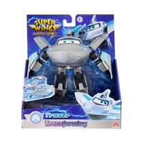 Boneco 12cm Avião Traver Transformar Resgate Elétrico - Super Wings