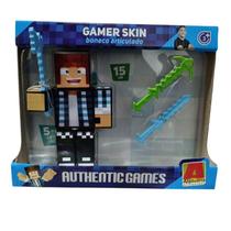 Boneco 15 cm. c/ 3 aces. - authentic g. - algazarra Boneco 15 cm. c/ 3 aces. - authentic g. - algazarra