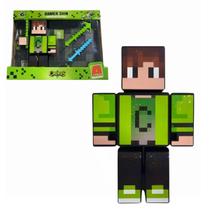 Boneco 15 cm c/ 3 aces. - cadres minecraft - algazarra