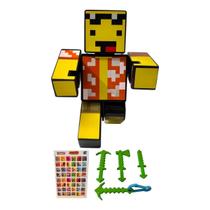 Boneco 15cm Mel + 3 Ferramentas + Chaveiro + Jogo Memória