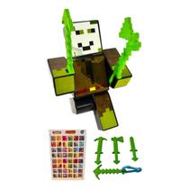 Boneco 15cm Stick + 3 Ferramentas + Chaveiro + Jogo Memória