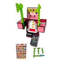 Boneco 15cm Techno + 3 Ferramentas + Chaveiro +Jogo Memória